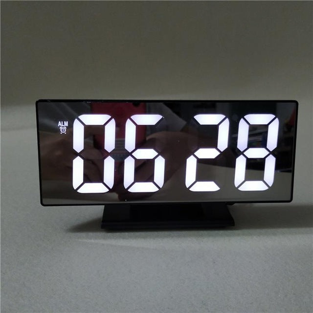 Multifunction LED Mirror Alarm Clock