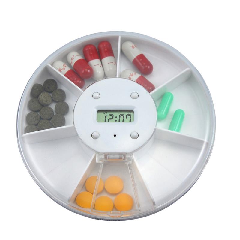 Portable 7 Grids Pill Box Electric