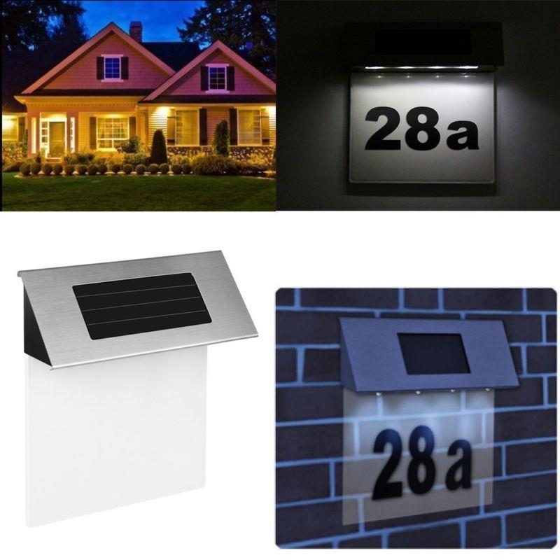 Solar Lighted Address